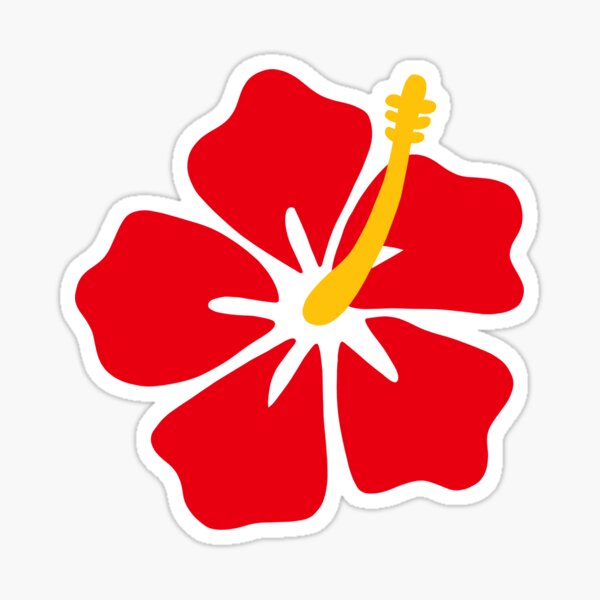 Sticker fleur Hawaïenne - TenStickers