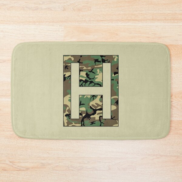 Item preview, Letter "H" Military Camo Stencil font designed and sold by 65 MCMLXV.