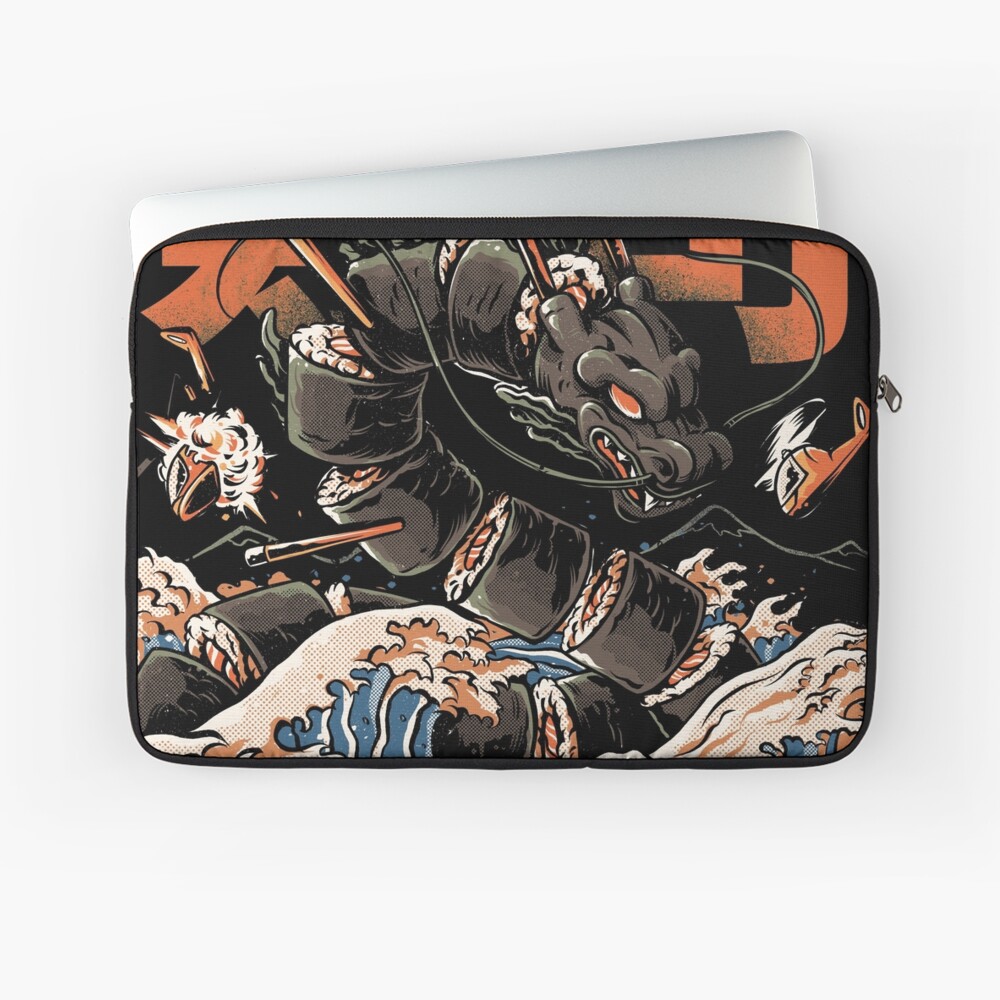 The Black Sushi Dragon Laptop Sleeve