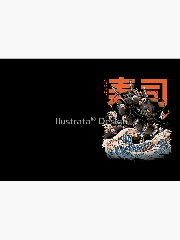 Thumbnail 3 of 3, Journal, The Black Sushi Dragon designed and sold by ilustrata.
