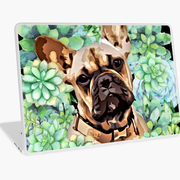 Item preview, French bulldog lovers, succulent plants crown designed and sold by Collagedream.