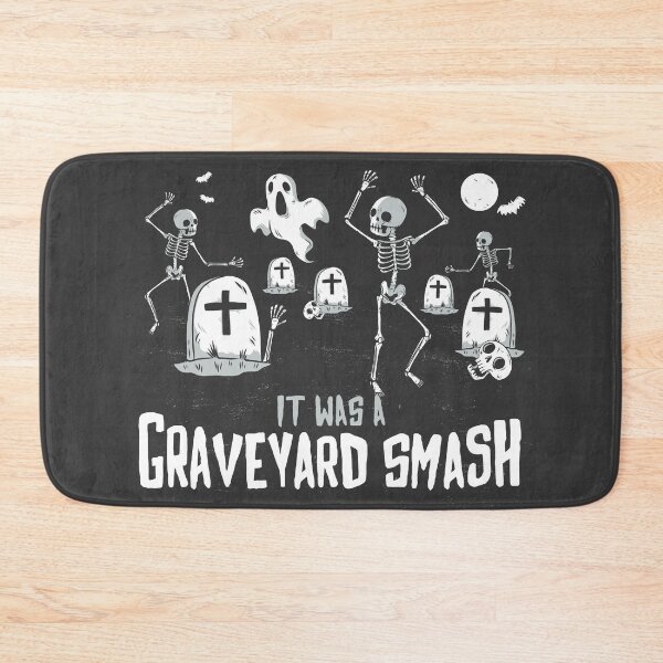 Item preview, It Was a Graveyard Smash | Funny Halloween | Trick or Treat | Skeletons and Ghosts designed and sold by SLAG-Creative.