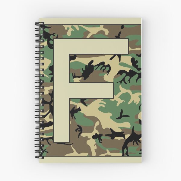Item preview, Letter "F" Military Camo Stencil font designed and sold by 65 MCMLXV.