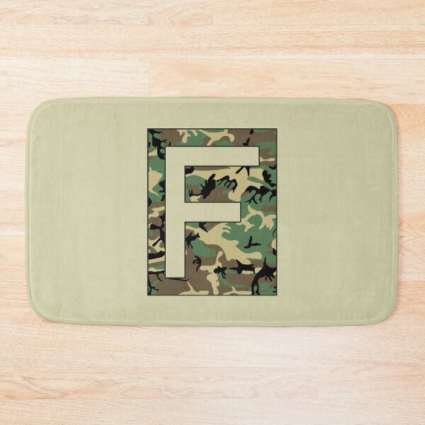Item preview, Letter "F" Military Camo Stencil font designed and sold by 65 MCMLXV.
