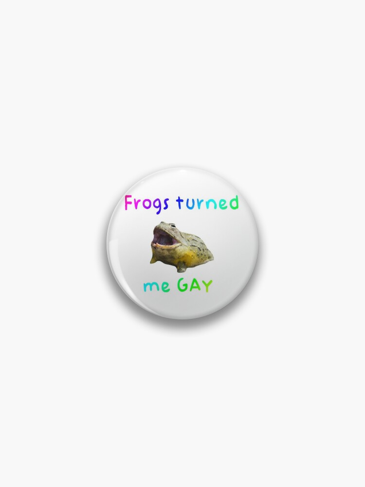 glitter gay frog sticker