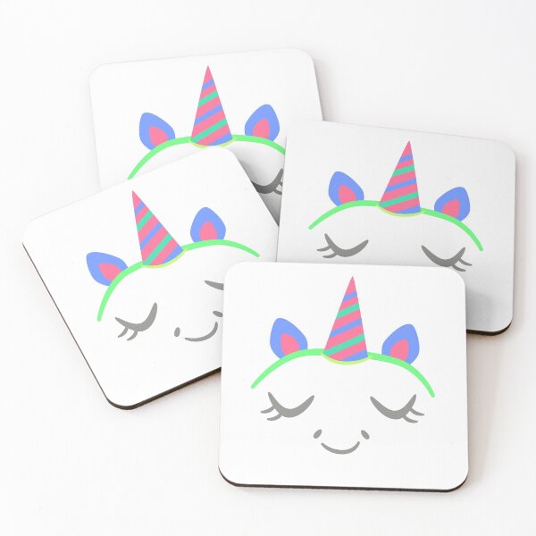 Item preview, Unicorn Large Face Eyelashes Graphic Cute Animal Fantasy Magical Halloween Birthday Party designed and sold by gkao.