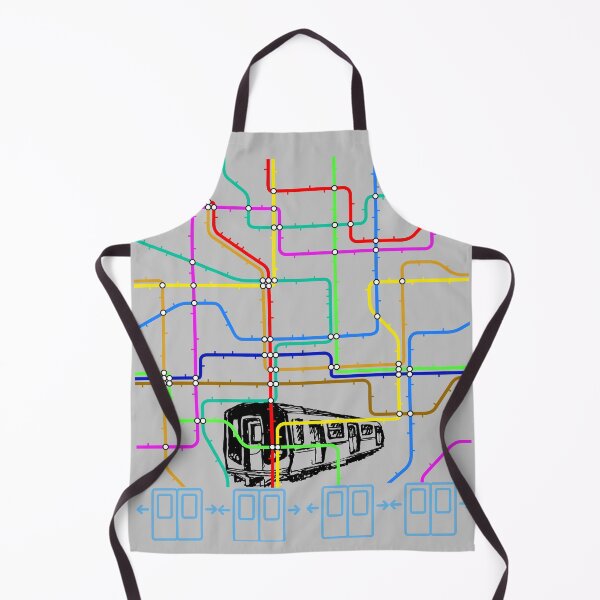 Item preview, Colorful Subway Map designed and sold by stadia-60-west.