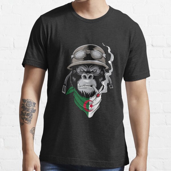 Algérie casque motocycliste motocycliste T-shirt essentiel