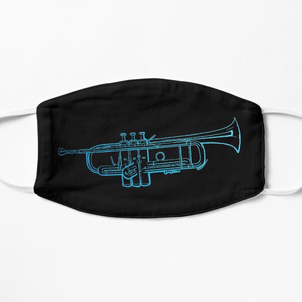Trumpet-Blue Flat Mask