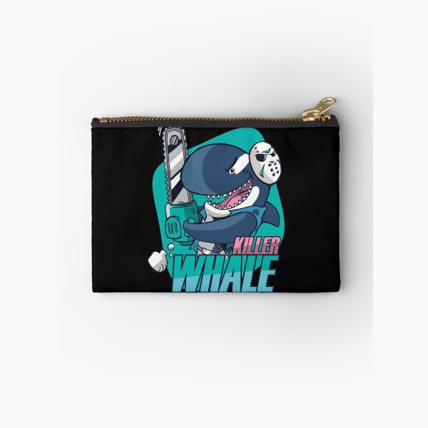 Item preview, Funny Killer Whale with a Chainsaw and a Hockey Mask designed and sold by CoolSilhouettes.