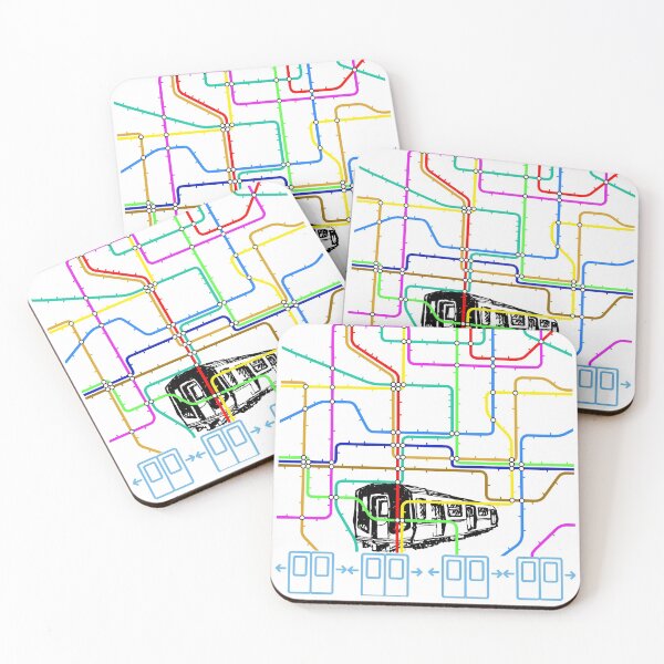 Item preview, Colorful Subway Map designed and sold by stadia-60-west.
