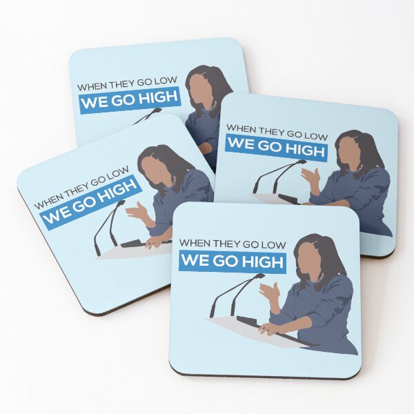 Item preview, Cuando ellos caen bajo, nosotros caemos alto - Michelle Obama designed and sold by nadirasimone.