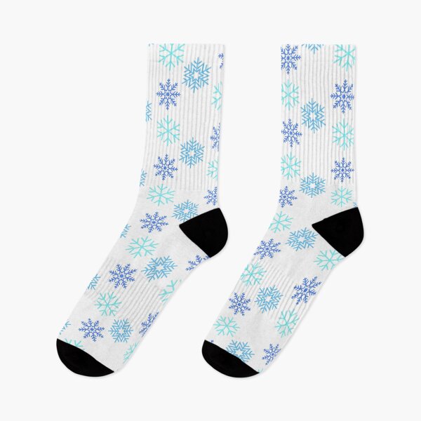 Artikelvorschau, Ice Blue Aqua Winter Schnee Schneeflocke Muster Design entworfen und verkauft von CreatedbyJR.