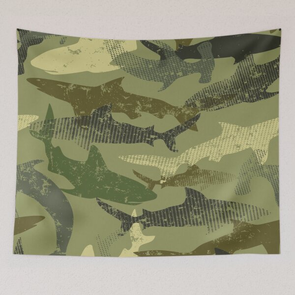 Item preview, shark camouflage  designed and sold by adamartz.