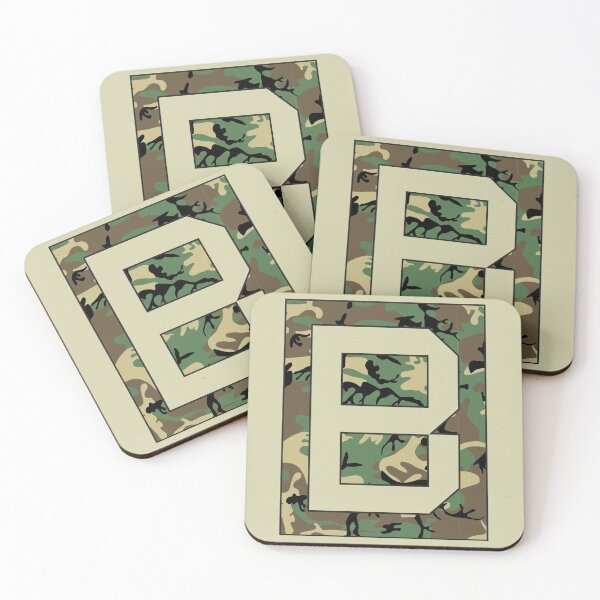 Item preview, Letter "B" Military Camo Stencil font designed and sold by 65 MCMLXV.