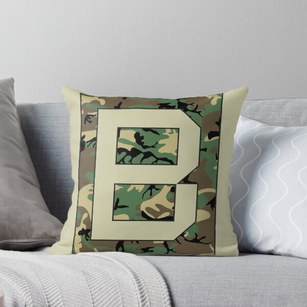 Item preview, Letter "B" Military Camo Stencil font designed and sold by 65 MCMLXV.