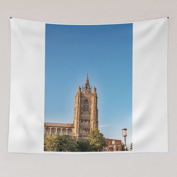 Item preview, St Peter Mancroft church spire against a bright blue sky in the city of Norwich in Norfolk designed and sold by yackers1.