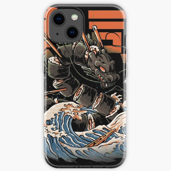 The Black Sushi Dragon iPhone Soft Case
