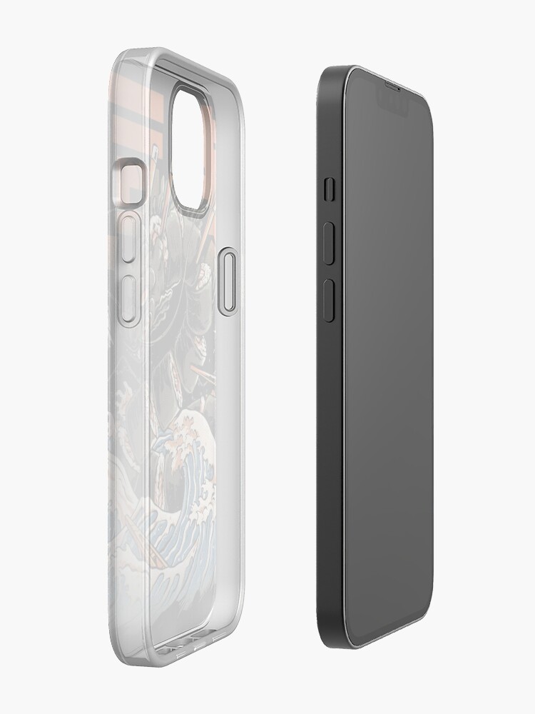 Alternate view of The Black Sushi Dragon iPhone Case