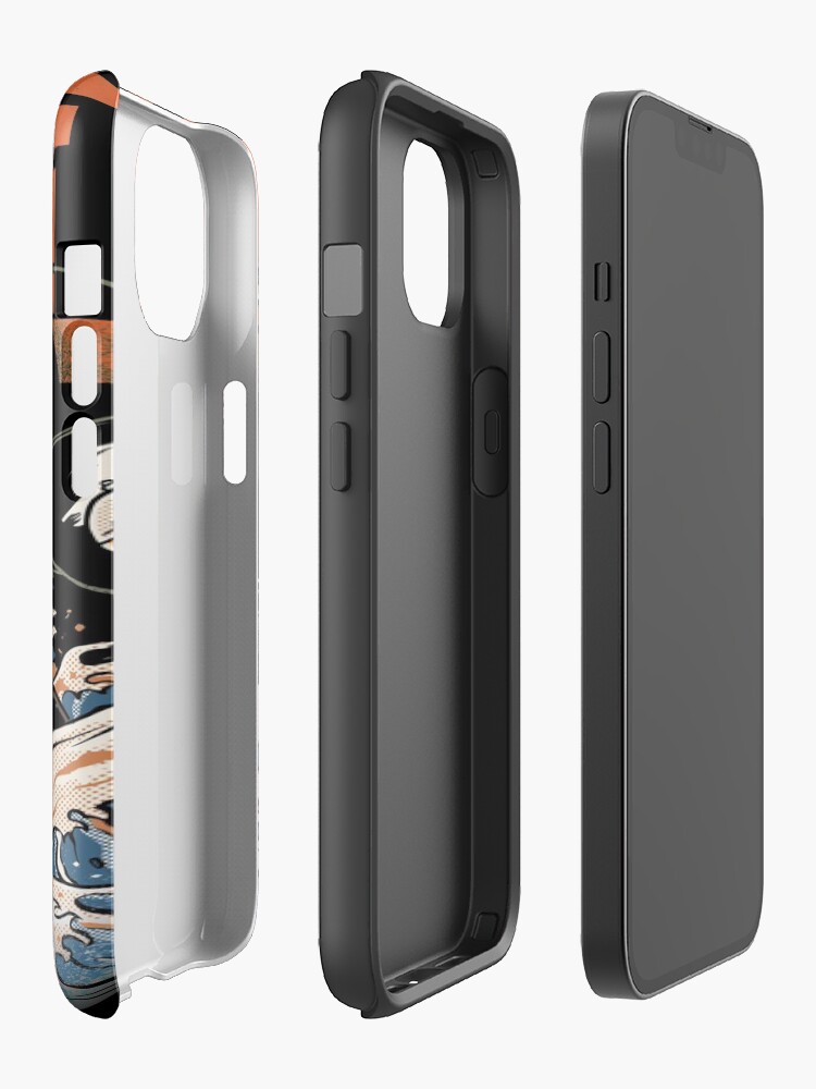 Alternate view of The Black Sushi Dragon iPhone Case