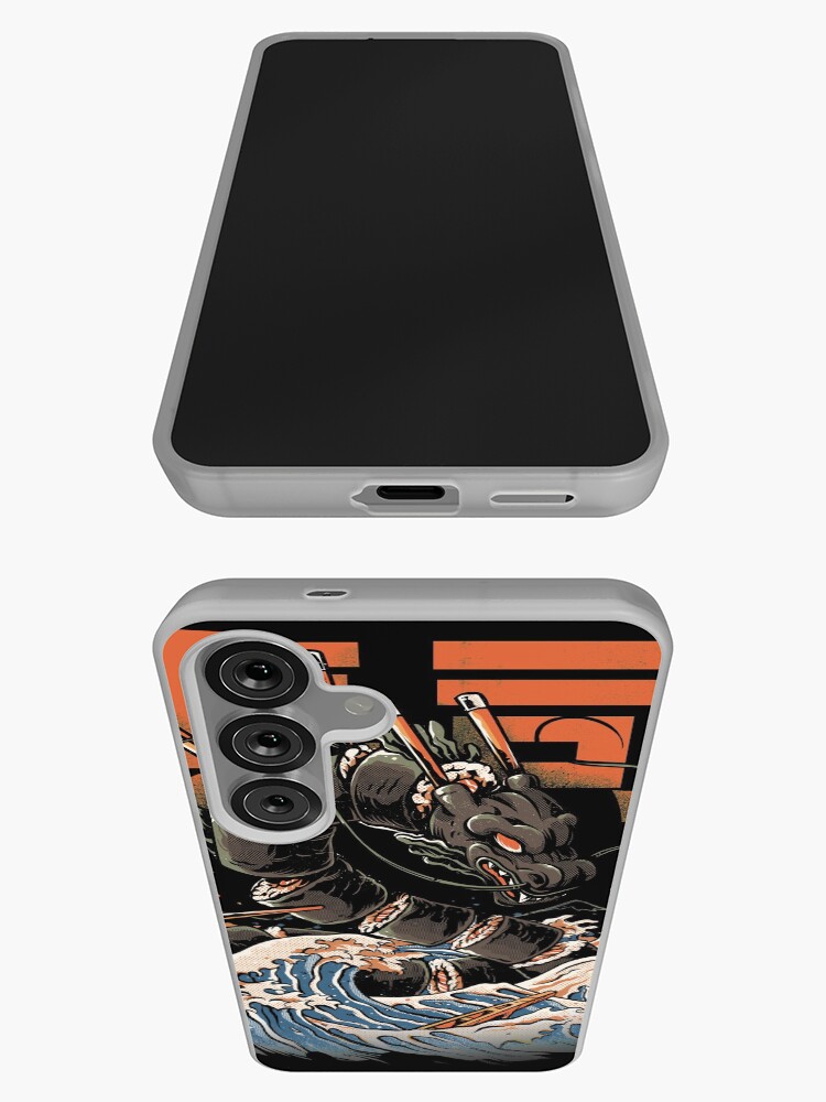 Thumbnail 3 of 4, Samsung Galaxy Phone Case, The Black Sushi Dragon designed and sold by ilustrata.