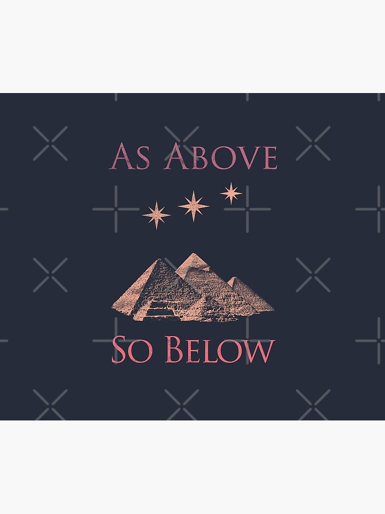 As Above So Below Giza Pyramids Orion's Belt Tapestry - Main Image