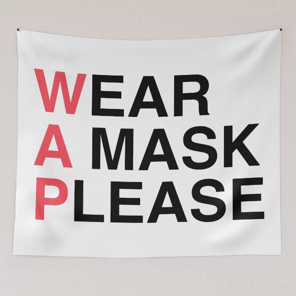 Item preview, WAP: Wear A Mask Please designed and sold by ec0naway.