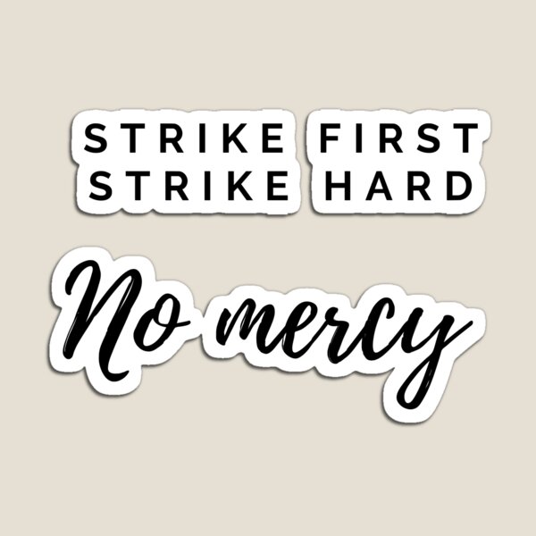 Cobra Kai Logo Type (Karate Kid) Strike Hard Strike First No Mercy Diecut  MAGNET