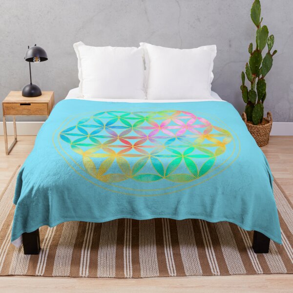 Item preview, Rainbow Flower of Life, Sacred Geometry, High Vibration designed and sold by Bonnie Shaw.