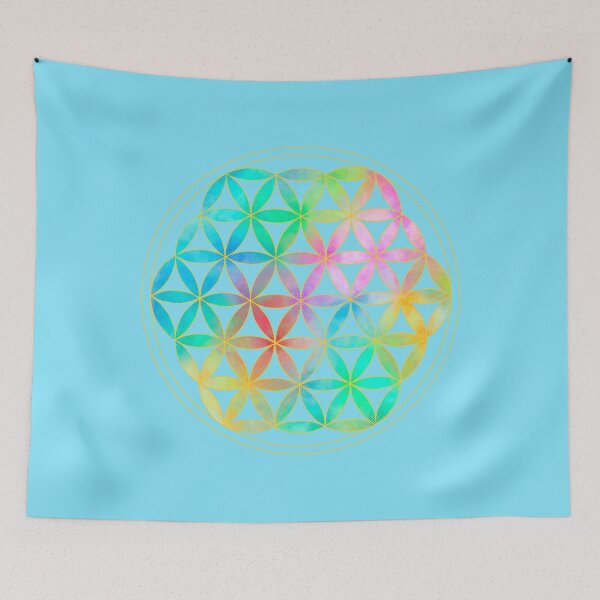 Item preview, Rainbow Flower of Life, Sacred Geometry, High Vibration designed and sold by Bonnie Shaw.