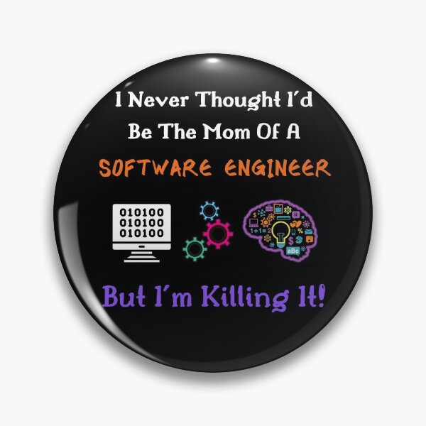 Item preview, Mom Of A Software Engineer-White Text designed and sold by Trendi61.