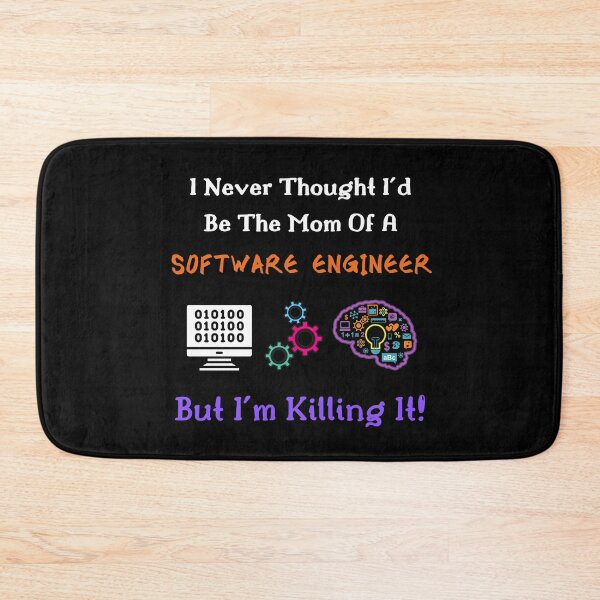 Item preview, Mom Of A Software Engineer-White Text designed and sold by Trendi61.