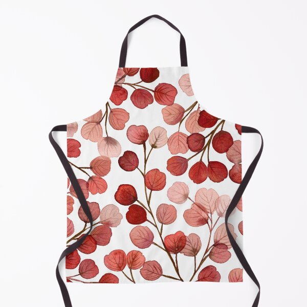 Item preview, Red Eucalyptus Print, Red Foliage Art, Botanical Leaves Branch Art designed and sold by lunaisdrawing.