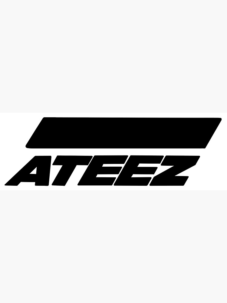 "Black & White ATEEZ Logo" Poster for Sale by zinuu Redbubble