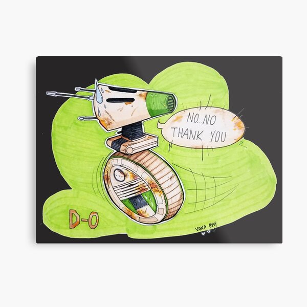 No Thank You Droid Metal Print By Madshiva Redbubble