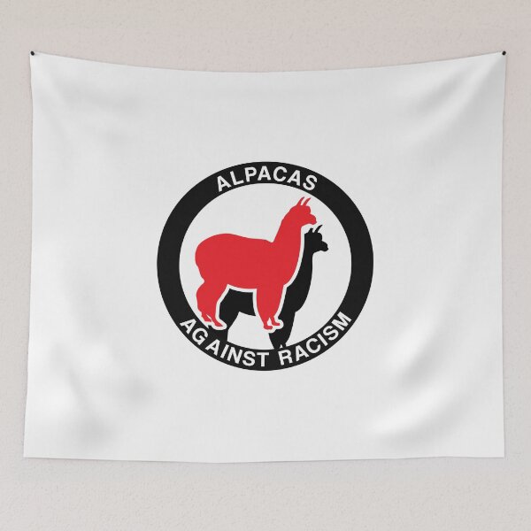 Item preview, Antifa Logo Humor - Alpacas Against Racism designed and sold by fabianb.