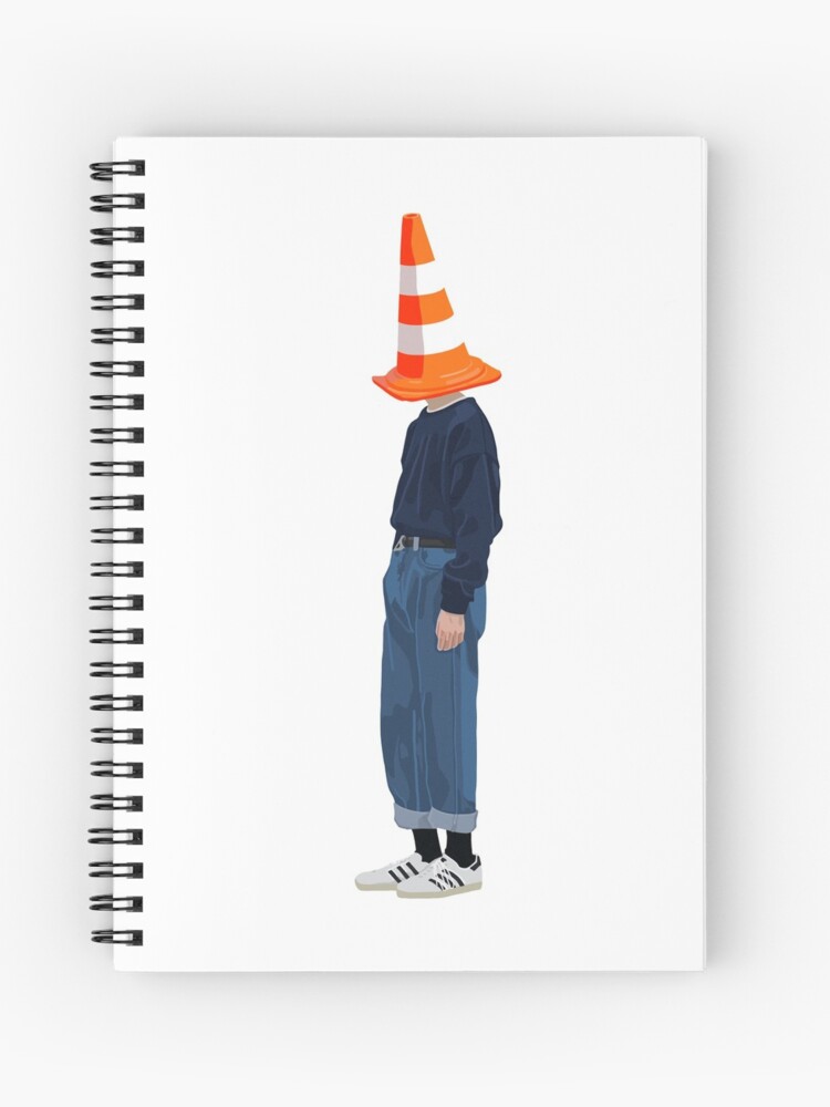 traffic cone head | Spiral Notebook
