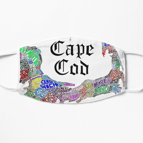 Cape Cod Map Flat Mask