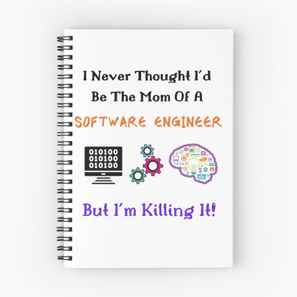 Item preview, Mom Of A Software Engineer-Black Text designed and sold by Trendi61.