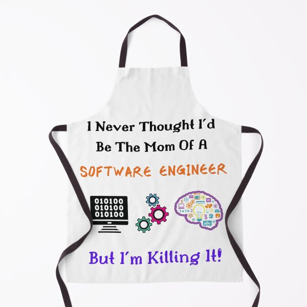 Item preview, Mom Of A Software Engineer-Black Text designed and sold by Trendi61.