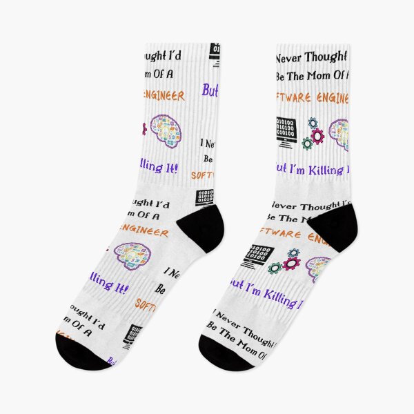 Item preview, Mom Of A Software Engineer-Black Text designed and sold by Trendi61.