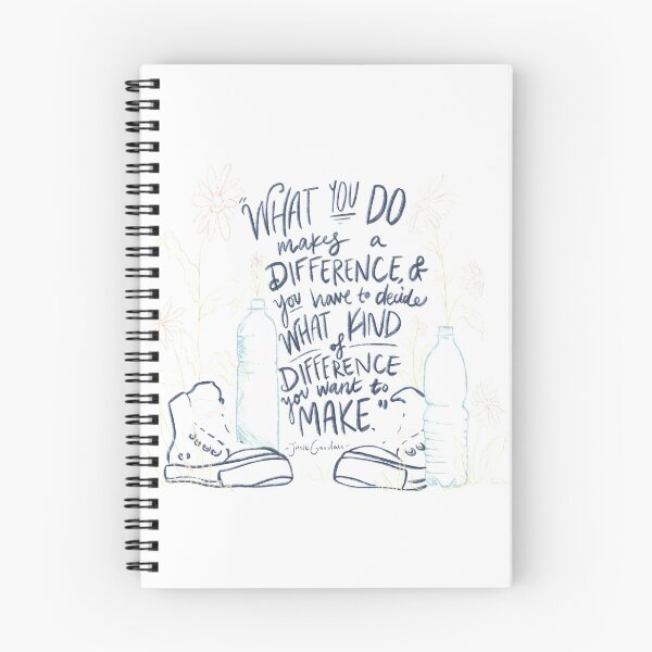 Item preview, "Make A Difference" Jane Goodall Quote designed and sold by KenzieDesignCo.