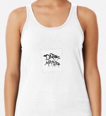 dark matter graffiti logo Racerback Tank Top