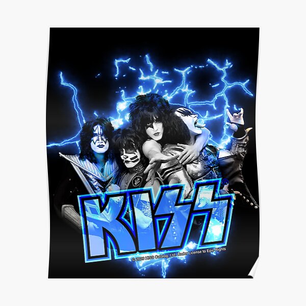 "KISS ® the Band All Members Electric" Poster by musmus76 Redbubble