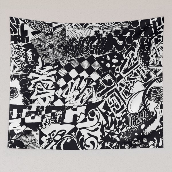 Item preview, Black and White Graffiti designed and sold by Lisa Johnson.