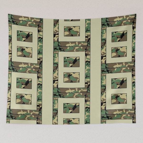 Item preview, Number "8" Military Camo Stencil font designed and sold by 65 MCMLXV.