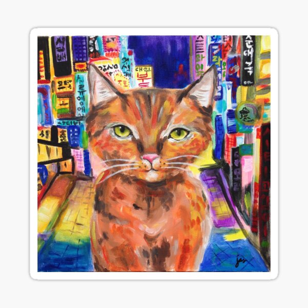 City Kitty-SEOUL Sticker