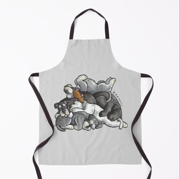Item preview, Miniature Schnauzer - sleeping pile designed and sold by animalartbyjess.