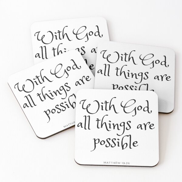Item preview, With God, All Things Are Possible designed and sold by erenton.