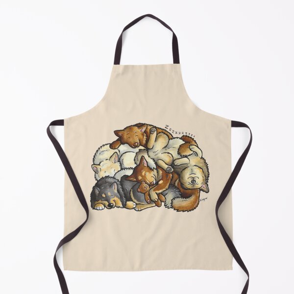 Item preview, Finnish Lapphund dogs (sleeping pile) designed and sold by animalartbyjess.